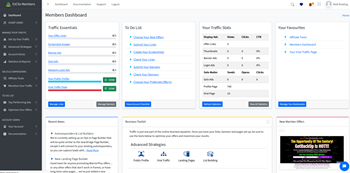 EzClix Dashboard Screenshot